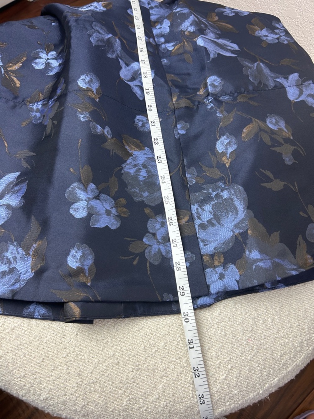 Anthropologie The Jacie Poplin Printed Maxi Skirt by Maeve Blue Floral Size MP - Picture 10 of 11